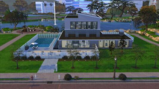 Gloria’s Modern Mansion By Keallow_075 At Mod The Sims Sims 4 CC