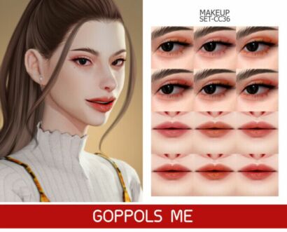 Gold Makeup Set Cc36 At Goppols Me Sims 4 CC