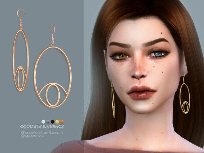 Good Eye Earrings By Sugar Owl Sims 4 CC