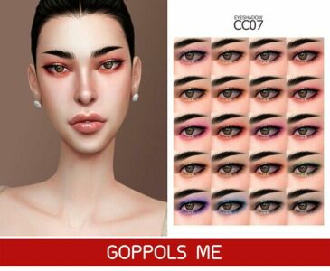 Gpme-Gold Eyeshadow CC 07 At Goppols ME Sims 4 CC