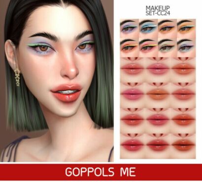 Gpme-Gold Makeup Set Cc24 At Goppols Me Sims 4 CC