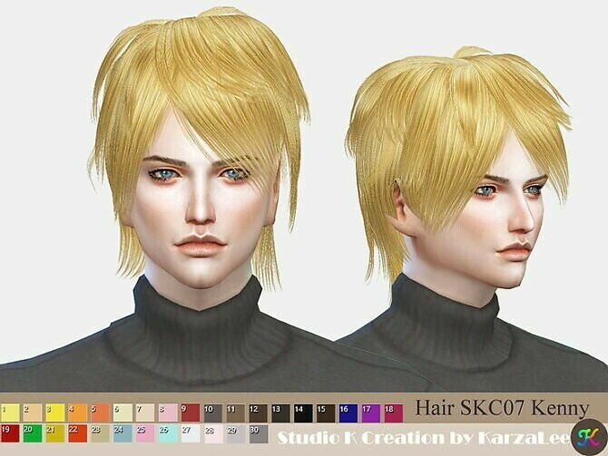 Hair Skc07 Kenny At Studio K-Creation Sims 4 CC