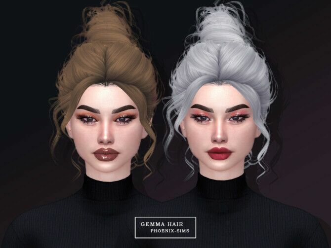 sims 4 cc hairs danna gemma phoebe moonstar at phoenix sims 4