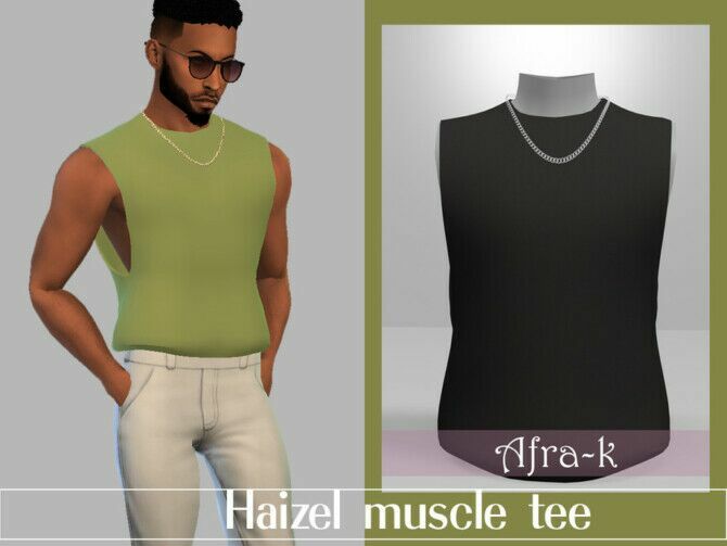 Haizel Muscle TEE By Akaysims Sims 4 CC