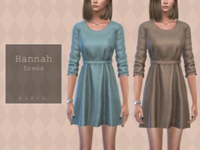 Hannah Dress By Pipco Sims 4 CC