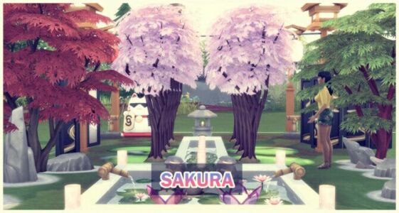 Harvestable Sakura Tree At Icemunmun Sims 4 CC