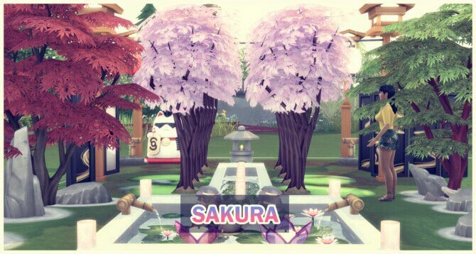 Harvestable Sakura Tree At Icemunmun Sims 4 CC