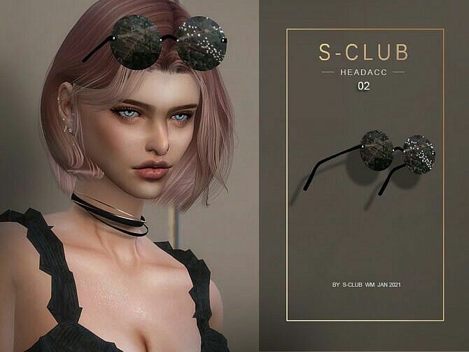 Headacc 202102 By S-Club WM Sims 4 CC