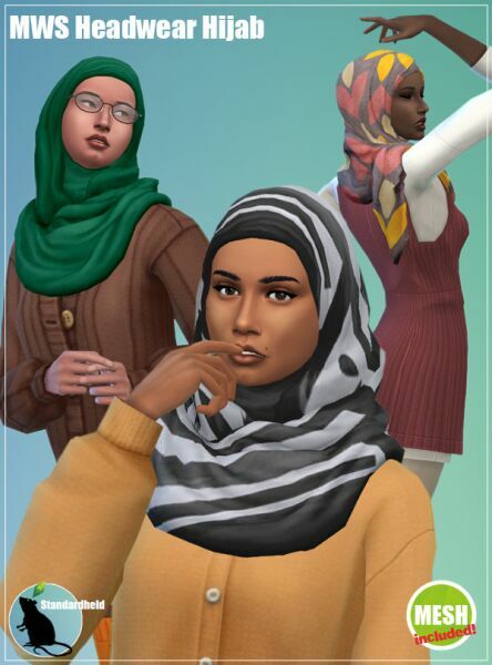 Headwear Hijab At Standardheld Sims 4 CC