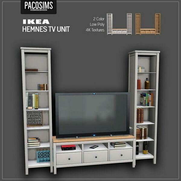 Hemnes TV Unit (P) At Paco Sims Sims 4 CC