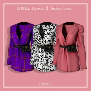 Hipsack & Jacket Dress At Rimings Sims 4 CC
