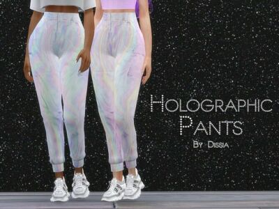 Holographic Pants By Dissia Sims 4 CC