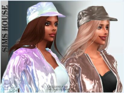 Holographic Women’s Cap By Sims House Sims 4 CC