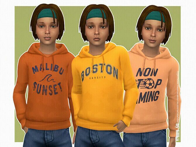 Hoodie For Boys P23 By Lillka Sims 4 CC