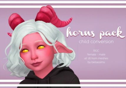 Horns Pack Kids + Toddlers At Bellassims Sims 4 CC