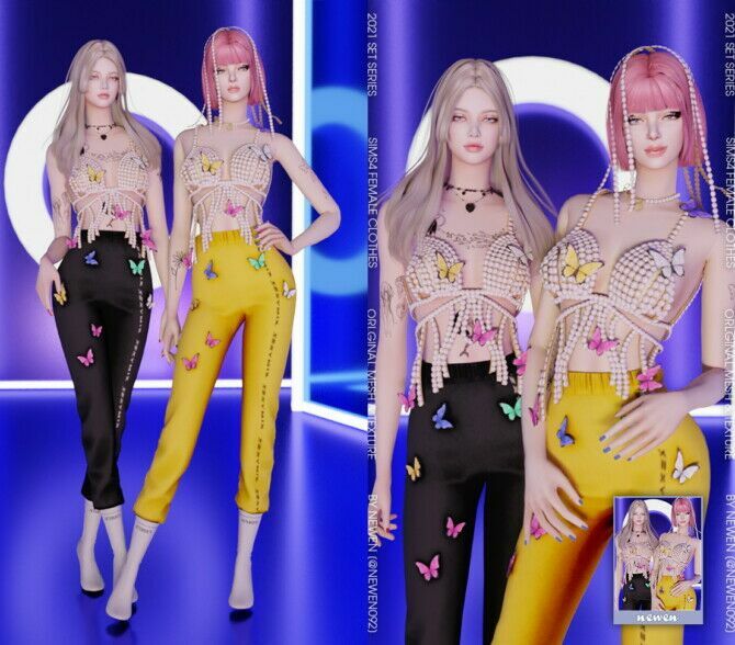 sims 4 cc hyuna im not cool m v outfits at newen 2