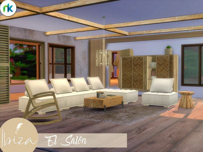 Ibiza EL Salon By Nikadema Sims 4 CC