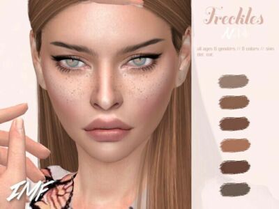 IMF Freckles N.14 By Izziemcfire Sims 4 CC