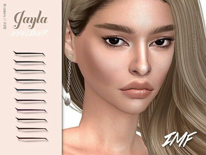 Imf Jayla Eyeliner N.120 By Izziemcfire Sims 4 CC