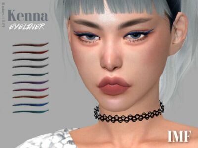 IMF Kenna Eyeliner N.127 By Izziemcfire Sims 4 CC