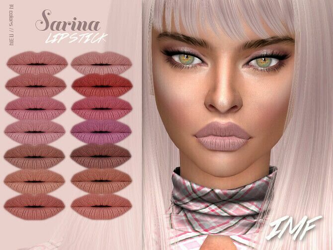 IMF Sarina Lipstick N.314 By Izziemcfire Sims 4 CC