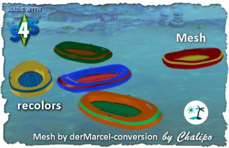 Inflatable Boat By Chalipo At All 4 Sims Sims 4 CC