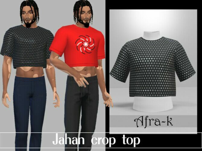 Jahan Crop Top By Akaysims Sims 4 CC