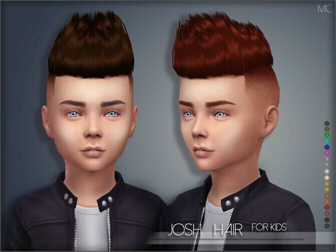 Josh Hair For Kids By Mathcope Sims 4 CC