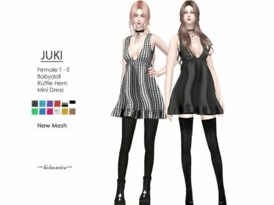 Juki Babydoll Dress By Helsoseira Sims 4 CC