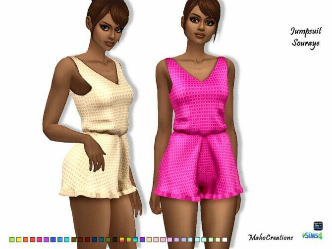 sims 4 cc jumpsuit souraye by mahocreations 2