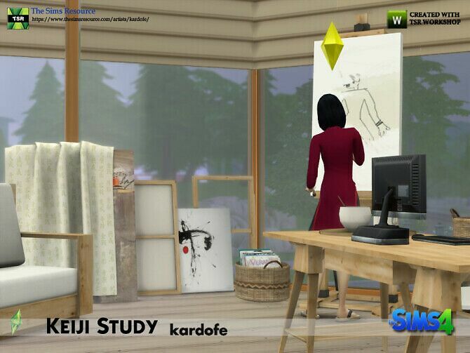 sims 4 cc keiji study by kardofe 2