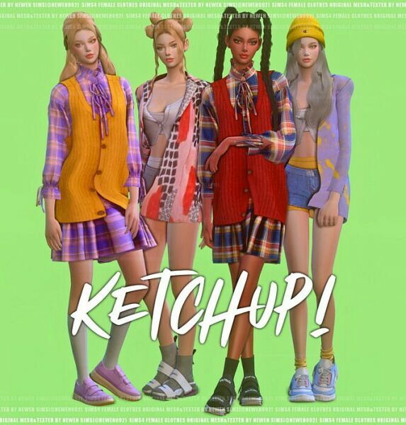 Ketchup! Female Clothes Cc At Newen Sims 4 CC