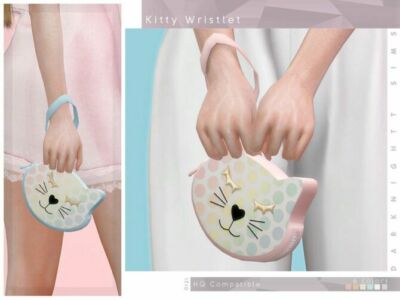Kitty Wristlet By Darknightt Sims 4 CC