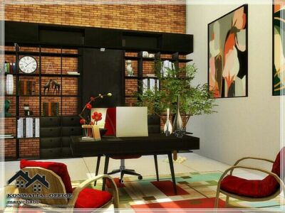 Konwalia Office By Marychabb Sims 4 CC