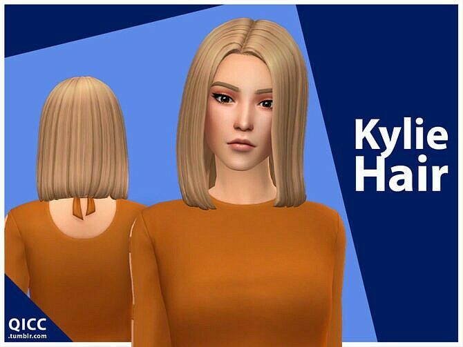 Kylie Hair By Qicc Sims 4 CC