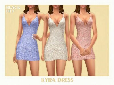 Kyra Dress By Black Lily Sims 4 CC