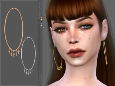 Lehane Earrings By Sugar OWL Sims 4 CC