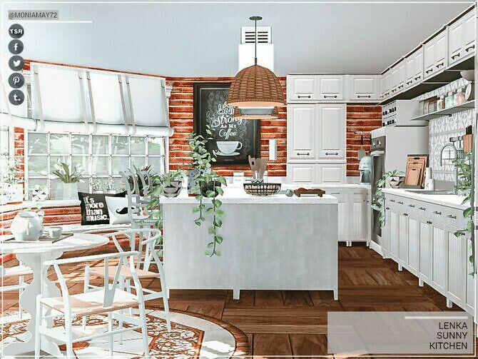 sims 4 cc lenka sunny kitchen by moniamay72 2