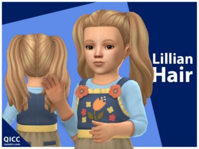 Lillian Hair For Toddler Girls By Qicc Sims 4 CC