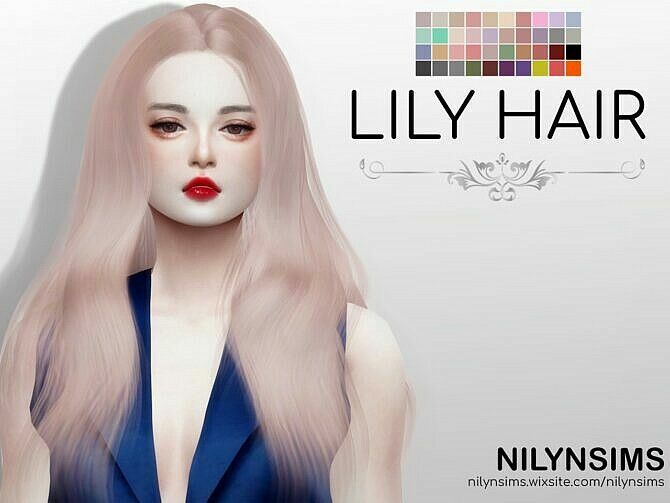 Lily Hair At Nilyn Sims 4 Sims 4 CC