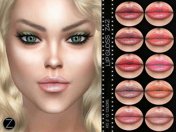 LIP Gloss Z42 By Zenx Sims 4 CC