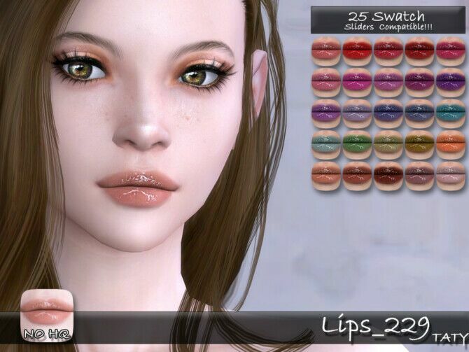 Lips 229 By Tatygagg Sims 4 CC