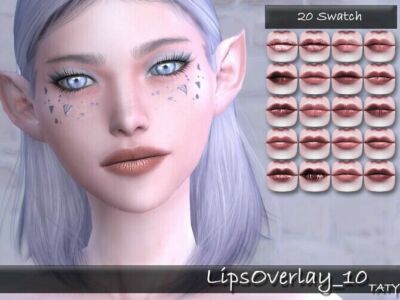 Lips Overlay 10 By Tatygagg Sims 4 CC