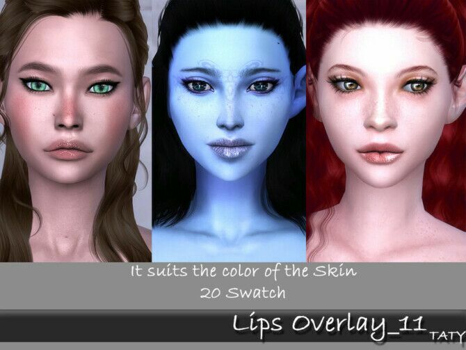 sims 4 cc lips overlay 11 by tatygagg 2