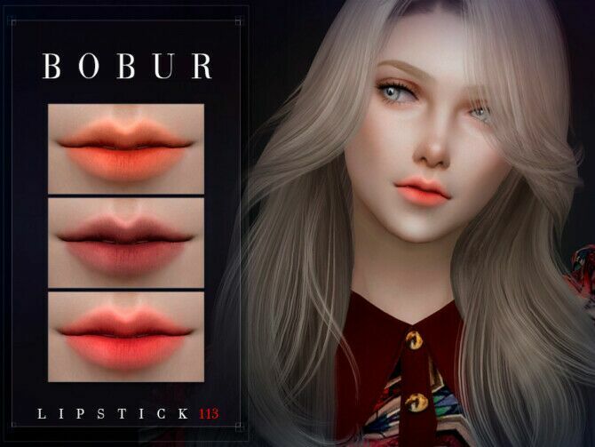 Lipstick 113 By Bobur3 Sims 4 CC