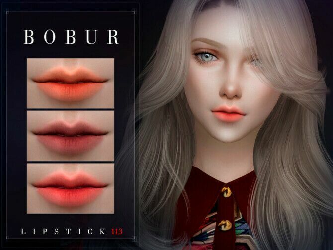 sims 4 cc lipstick 113 by bobur3 3