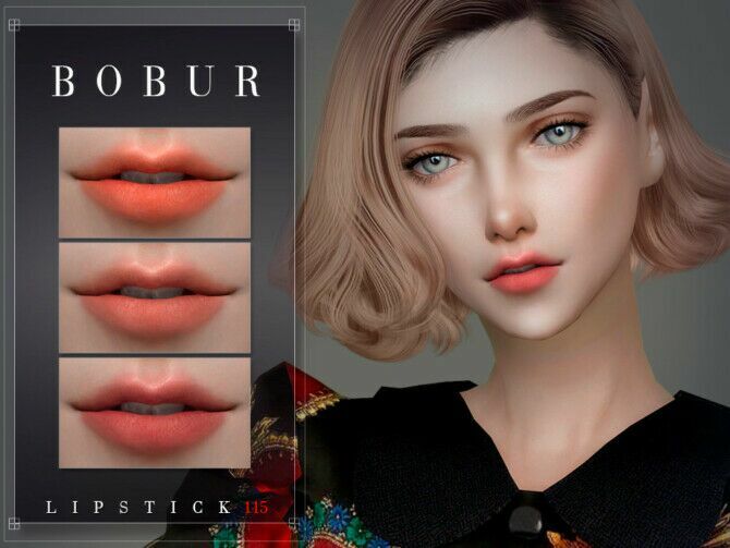 Lipstick 115 By Bobur3 Sims 4 CC