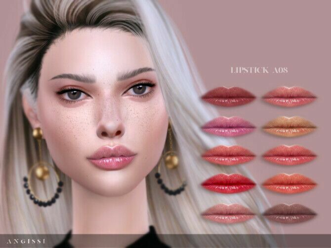 Lipstick A08 By Angissi Sims 4 CC