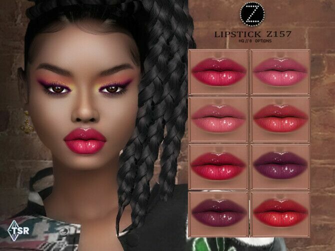 Lipstick Z157 By Zenx Sims 4 CC