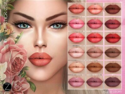 Lipstick Z58 By Zenx Sims 4 CC